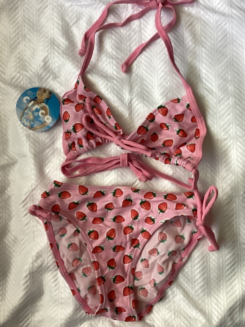 Circo Strawberry Print Bikini Set Small